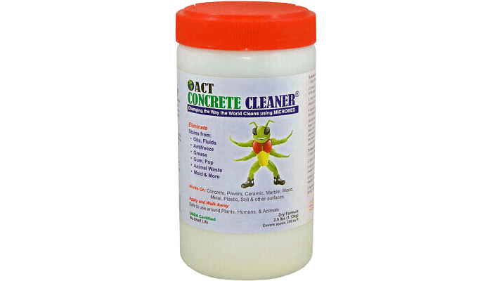 best for concrete ACT Microbial concrete cleaner