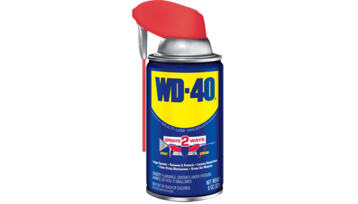 WD40 for concrete oil stain remover