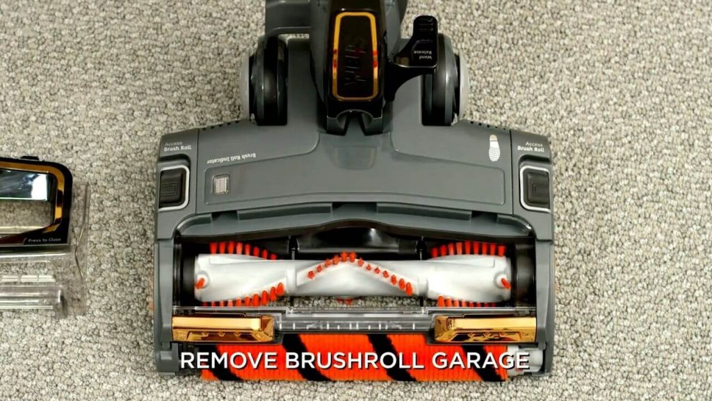 How to remove roller brush from shark powered lift-away vacuum 